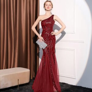 Women's High-end Entry Lux Elegant Socialite Dinner Party Sexy Long Slimming Fishtail Dress