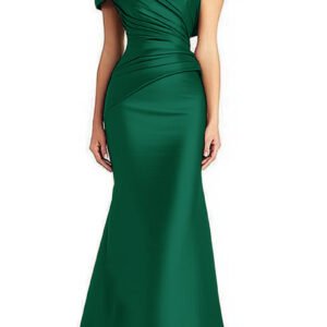Evening Formal Dress Pleated Off-shoulder Elegant Maxi Dress Mother Of The Bride Dress